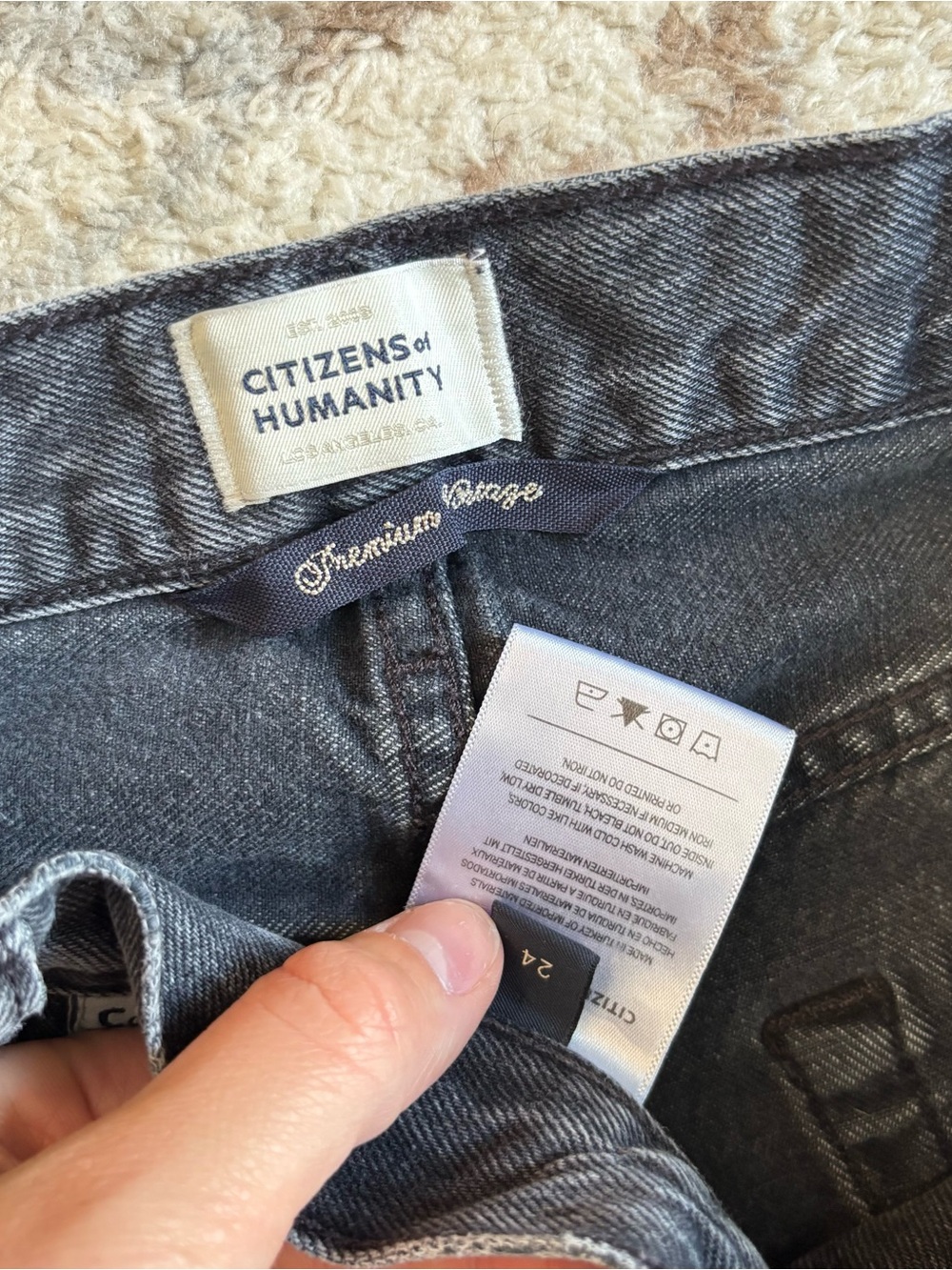 Citizens of Humanity Beverly Slouch Boot in Prophecy Wide Leg Rigid Crop Ankle - Picture 8 of 9